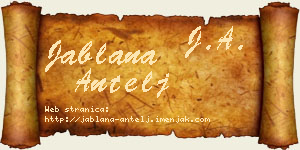 Jablana Antelj vizit kartica